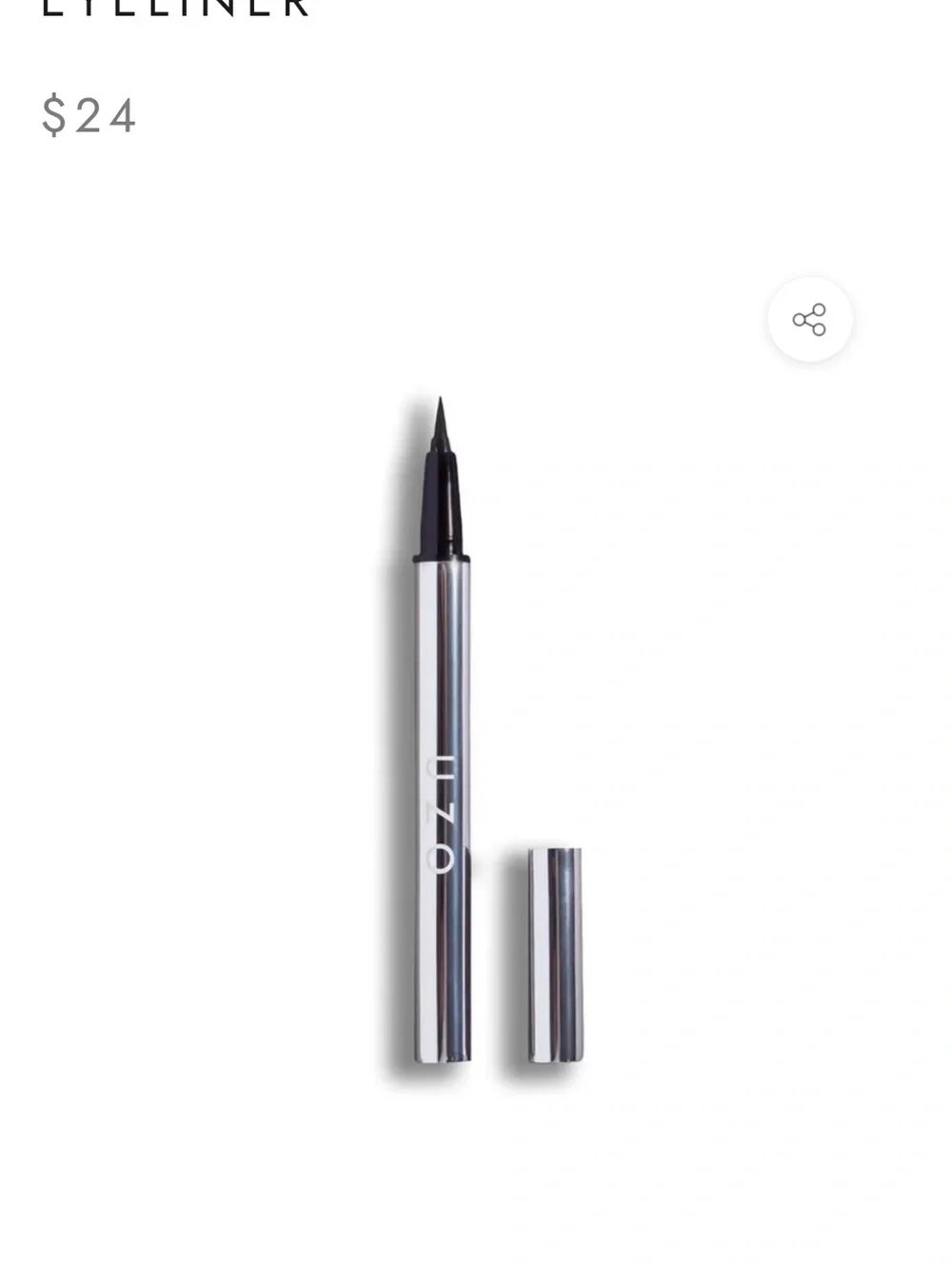 Metallic Black Liquid Eyeliner Pen by
